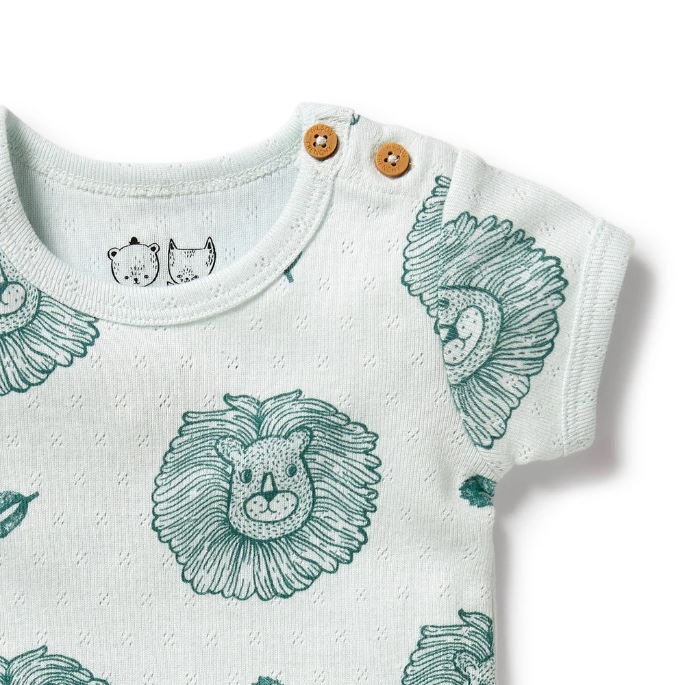 WILSON & FRENCHY Pointelle Bodysuit - Little Lion BABY CLOTHING - Zabecca Living