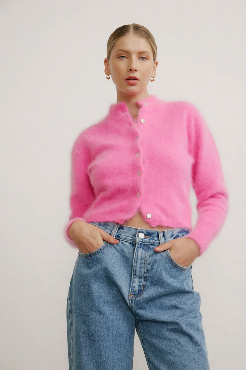 WORLD OF NOMADS Bella Button Up Cardigan - Bloom Jumpers + Knitwear - Zabecca Living