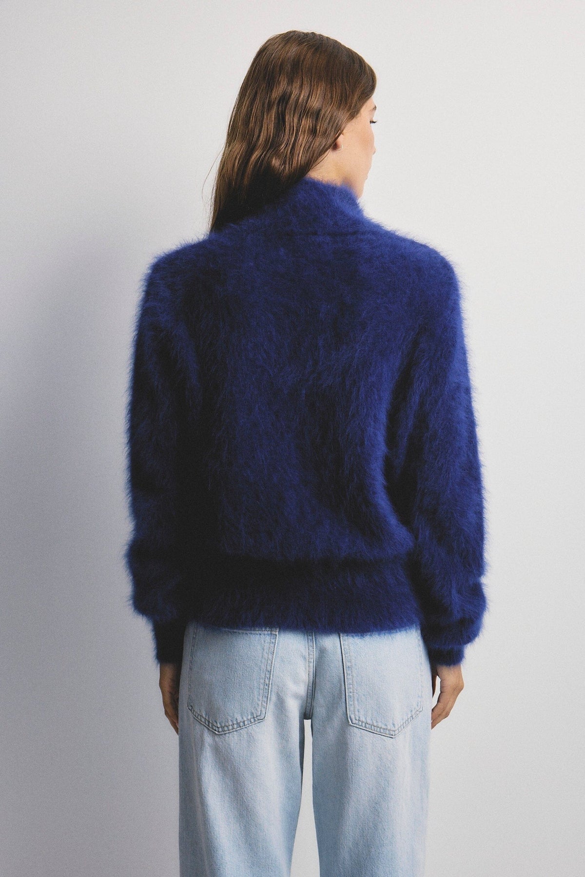 WORLD OF NOMADS Felix Zip Cardigan - Navy CARDIGAN - Zabecca Living