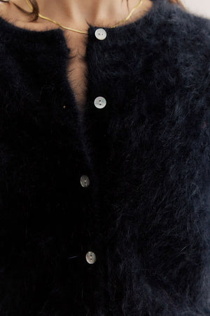 WORLD OF NOMADS Frankie Crew Cardigan - Black CARDIGAN - Zabecca Living