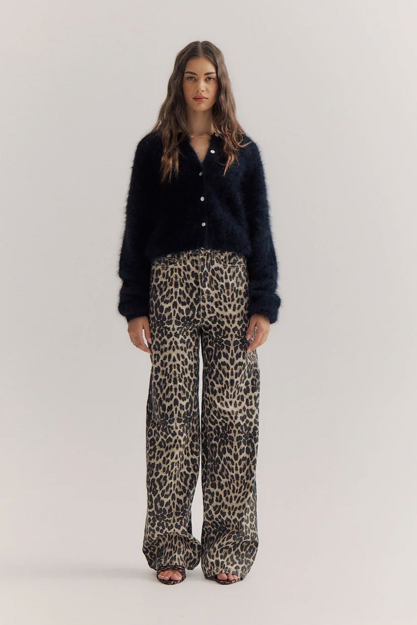 WORLD OF NOMADS Frankie Crew Cardigan - Black CARDIGAN - Zabecca Living