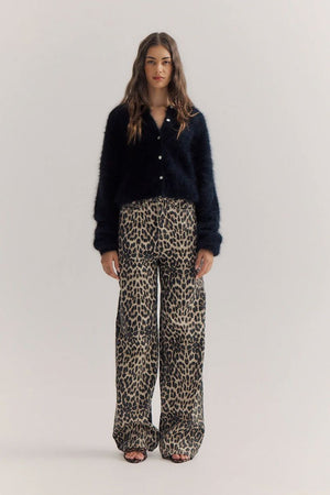 WORLD OF NOMADS Frankie Crew Cardigan - Black CARDIGAN - Zabecca Living