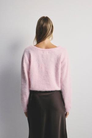 WORLD OF NOMADS Stella Boat Neck Knit - Rosewater Jumpers + Knitwear - Zabecca Living