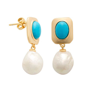 YiSu DESIGN Blue Light Drop Studs Earrings - Zabecca Living
