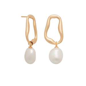 YiSu DESIGN Linked Gem Earrings - Gold Earrings - Zabecca Living