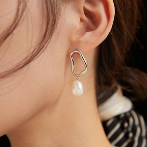 YiSu DESIGN Linked Gem Earrings - Silver Earrings - Zabecca Living
