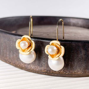 YiSu DESIGN Rose Hook Earrings Earrings - Zabecca Living