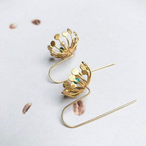 YiSu DESIGN Spider Lily Hook Earrings Earrings - Zabecca Living