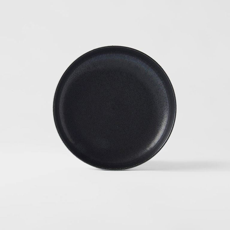 ZABECCA LIVING High Rim Plate - Black Plate - Zabecca Living