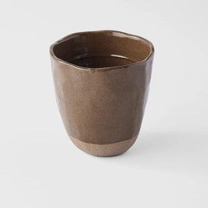 ZABECCA LIVING Lopsided Mug 275ml - Hazel Brown Glaze COFFEE, TEA & DRINKS - Zabecca Living