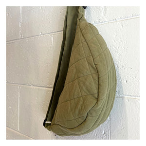 ZABECCA THE LABEL Banana Bag - Moss Green HANDBAG - Zabecca Living
