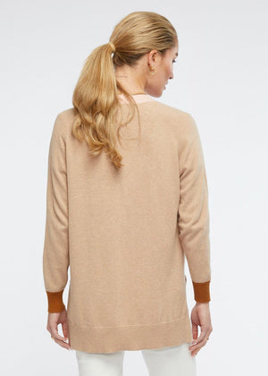 ZAKET & PLOVER College Cardi - Beige Combo CARDIGAN - Zabecca Living