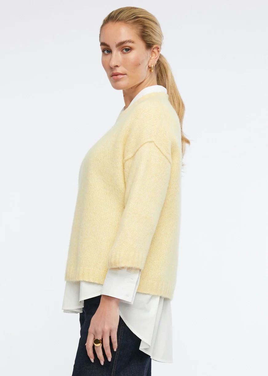 ZAKET & PLOVER Cosy Crew - Lemon Jumpers + Knitwear - Zabecca Living