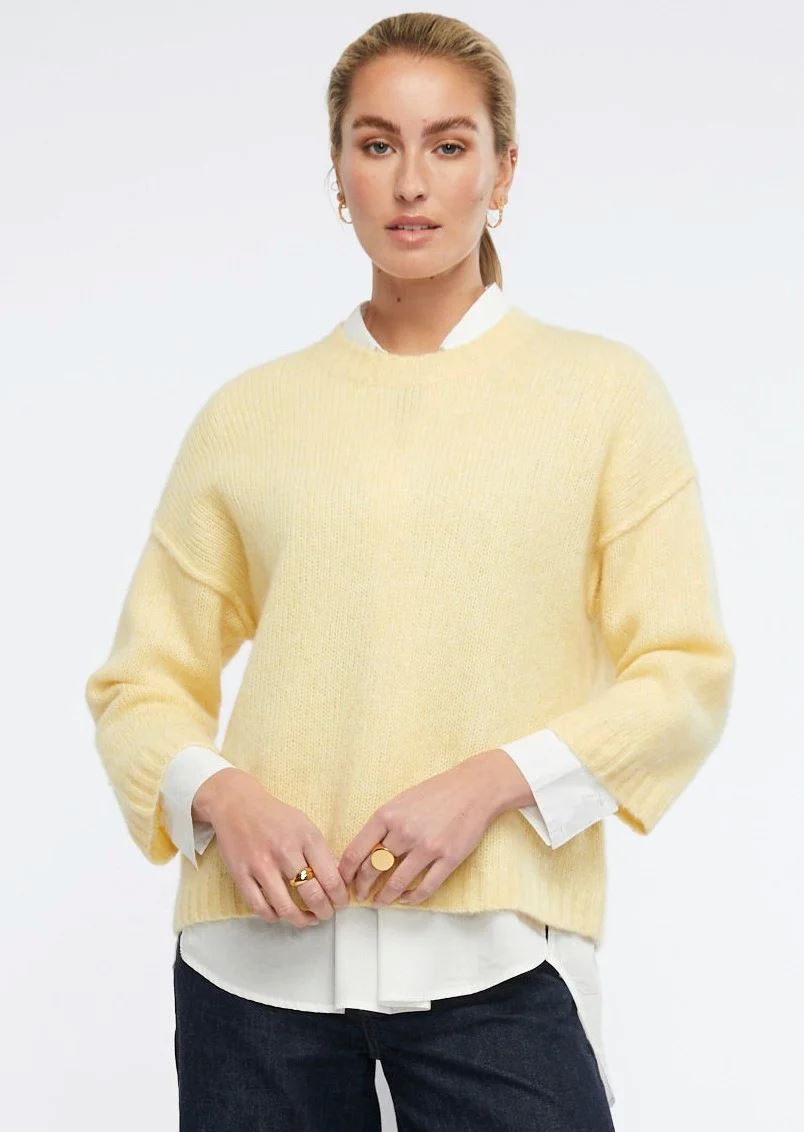 ZAKET & PLOVER Cosy Crew - Lemon Jumpers + Knitwear - Zabecca Living