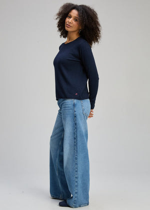 ZAKET & PLOVER Crew Essential - Dark Denim Jumpers + Knitwear - Zabecca Living