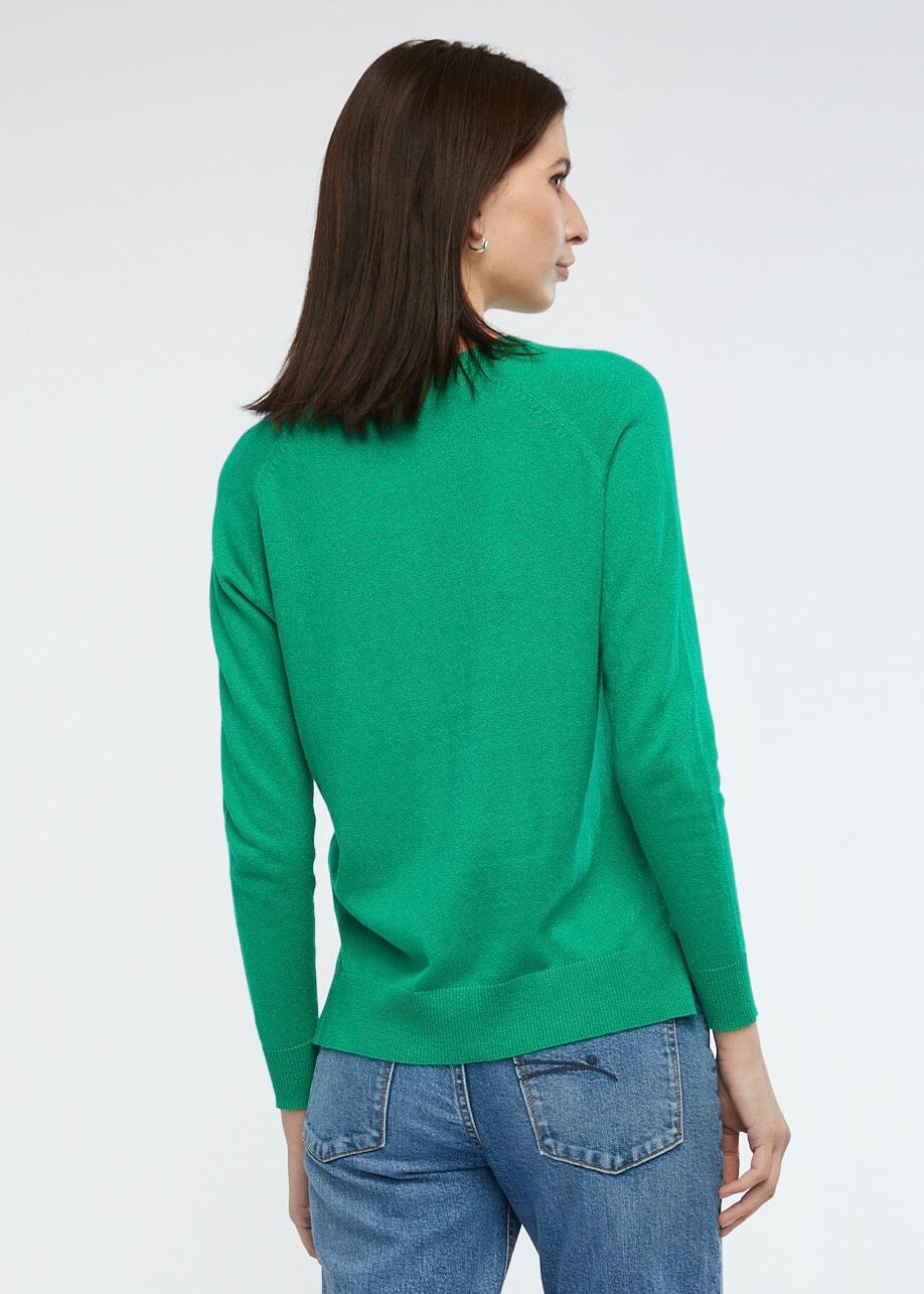 ZAKET & PLOVER Essential Crew - Emerald Jumpers + Knitwear - Zabecca Living