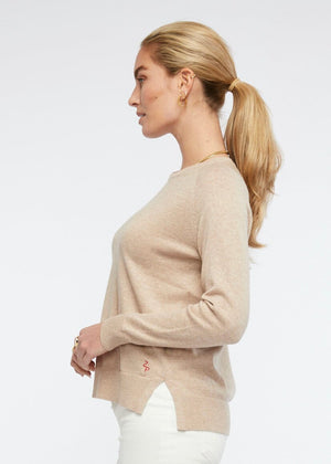ZAKET & PLOVER Essential Crew - Oat Jumpers + Knitwear - Zabecca Living