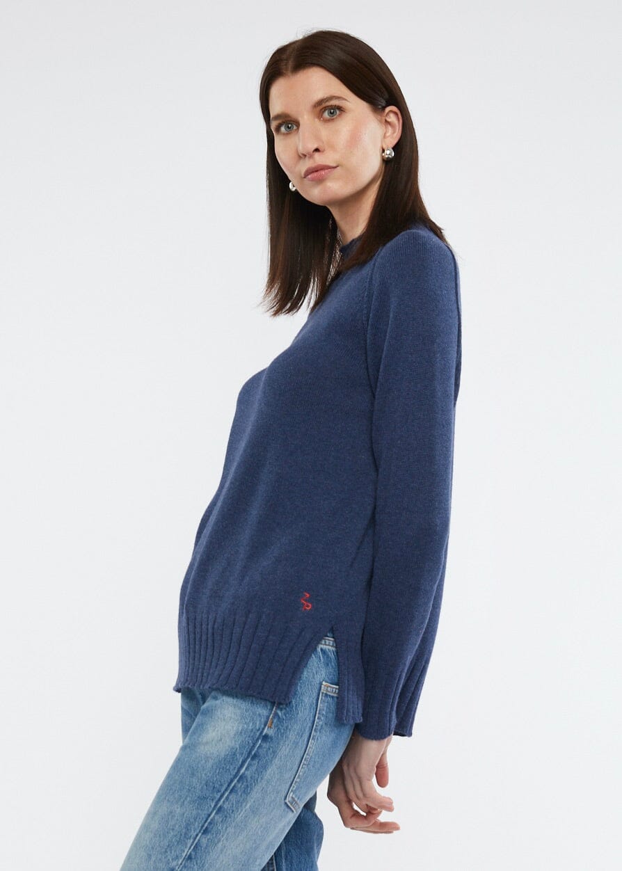 ZAKET & PLOVER Essential Funnel - Denim Jumpers + Knitwear - Zabecca Living