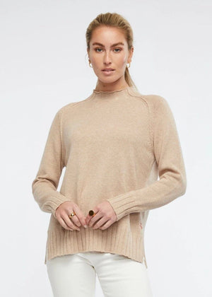 ZAKET & PLOVER Essential Funnel - Oat Jumpers + Knitwear - Zabecca Living