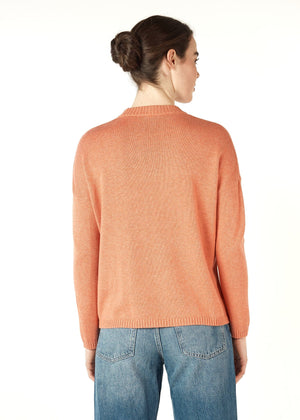 ZAKET & PLOVER Essential Round Neck Jumper - Peach Jumpers + Knitwear - Zabecca Living