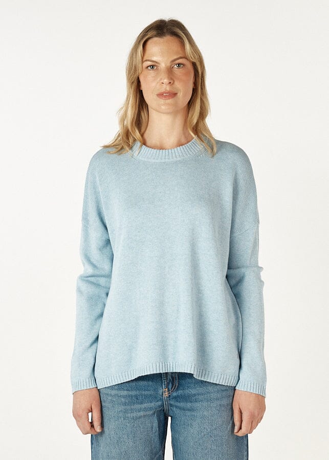 ZAKET & PLOVER Essential Round Neck Jumper - Powder Jumpers + Knitwear - Zabecca Living