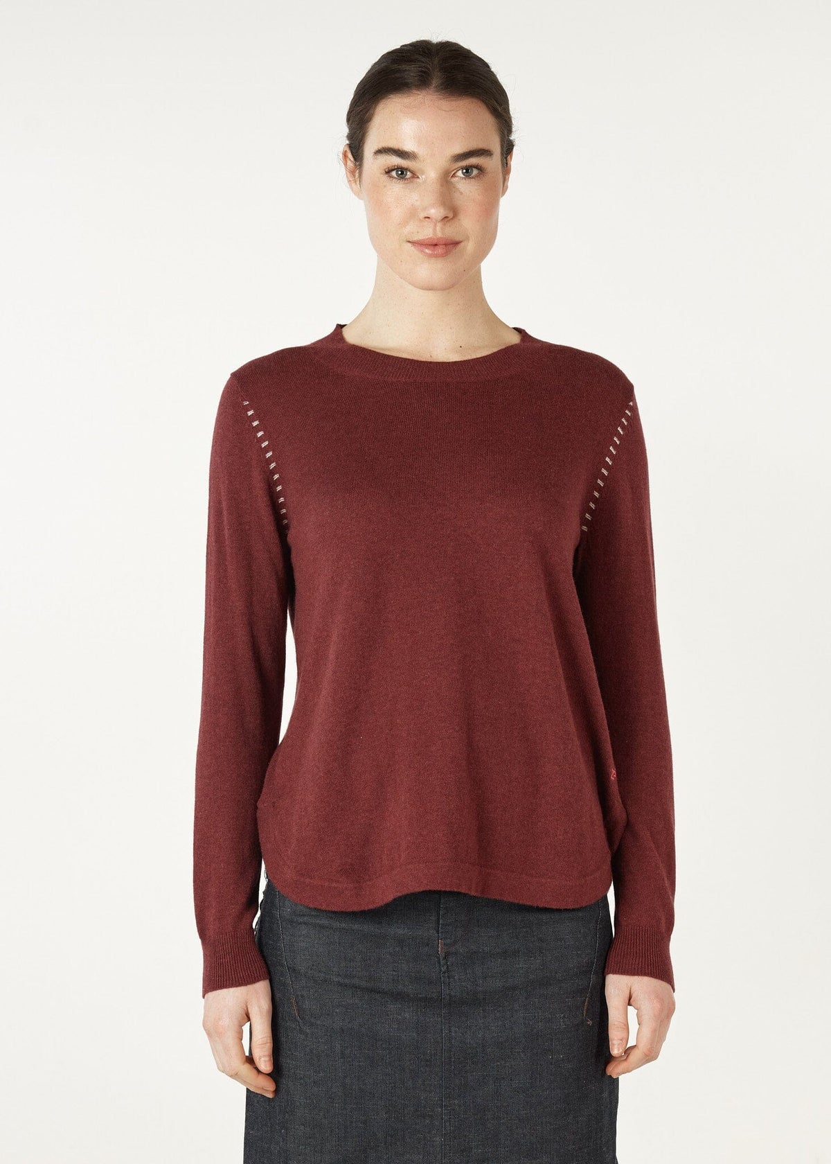 ZAKET & PLOVER Essential Shirt Bottom Knit - Shiraz Jumpers + Knitwear - Zabecca Living
