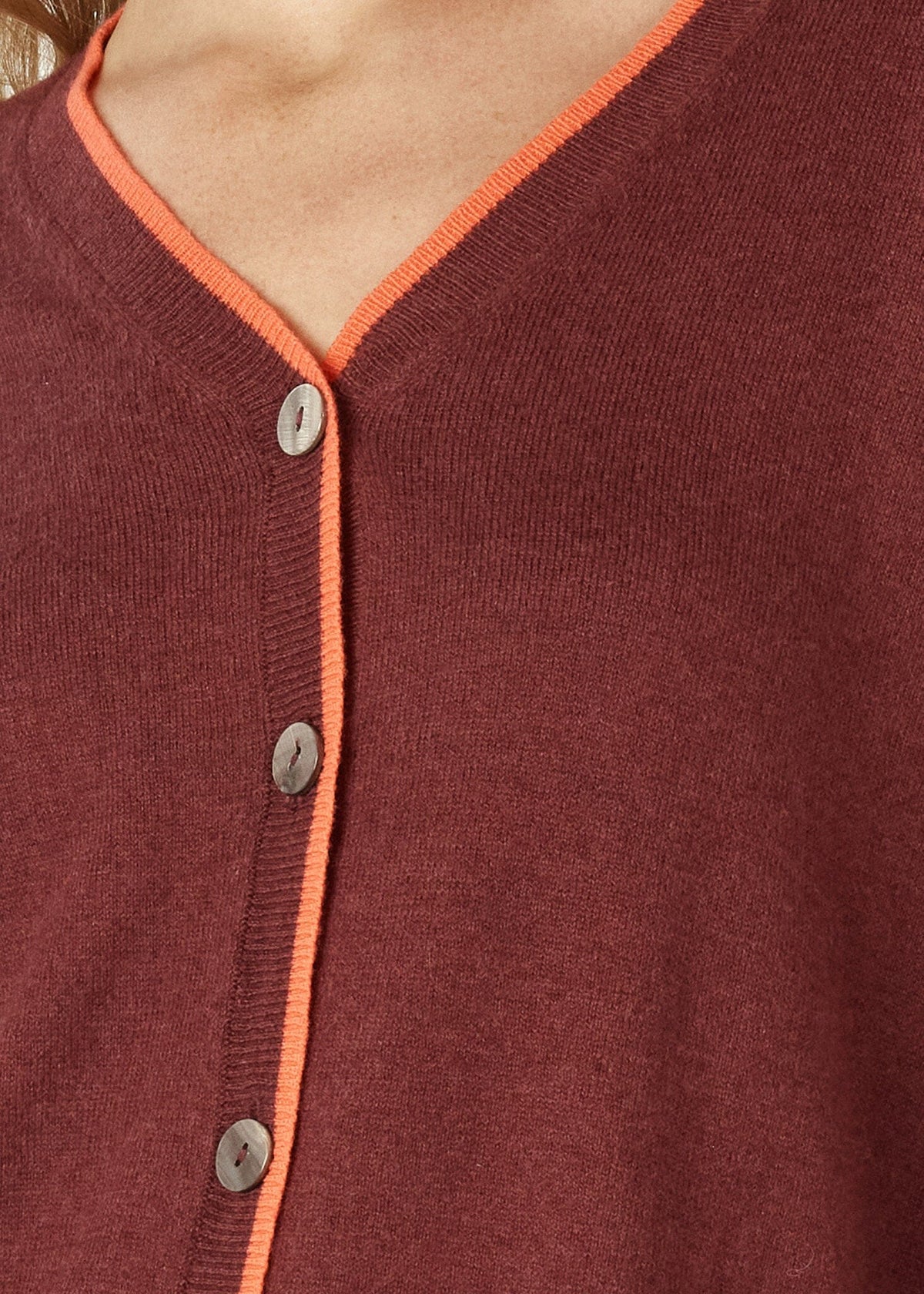 ZAKET & PLOVER Essential V Cardi - Shiraz CARDIGAN - Zabecca Living