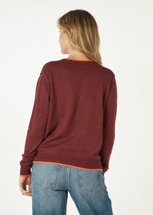 ZAKET & PLOVER Essential V Cardi - Shiraz CARDIGAN - Zabecca Living
