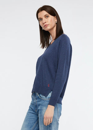 ZAKET & PLOVER Essential V - Denim Jumpers + Knitwear - Zabecca Living