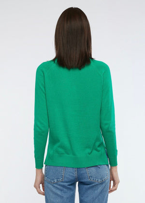 ZAKET & PLOVER Essential V - Emerald Jumpers + Knitwear - Zabecca Living