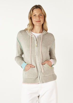 ZAKET & PLOVER Handcraft Hoodie - Marl Jumpers + Knitwear - Zabecca Living