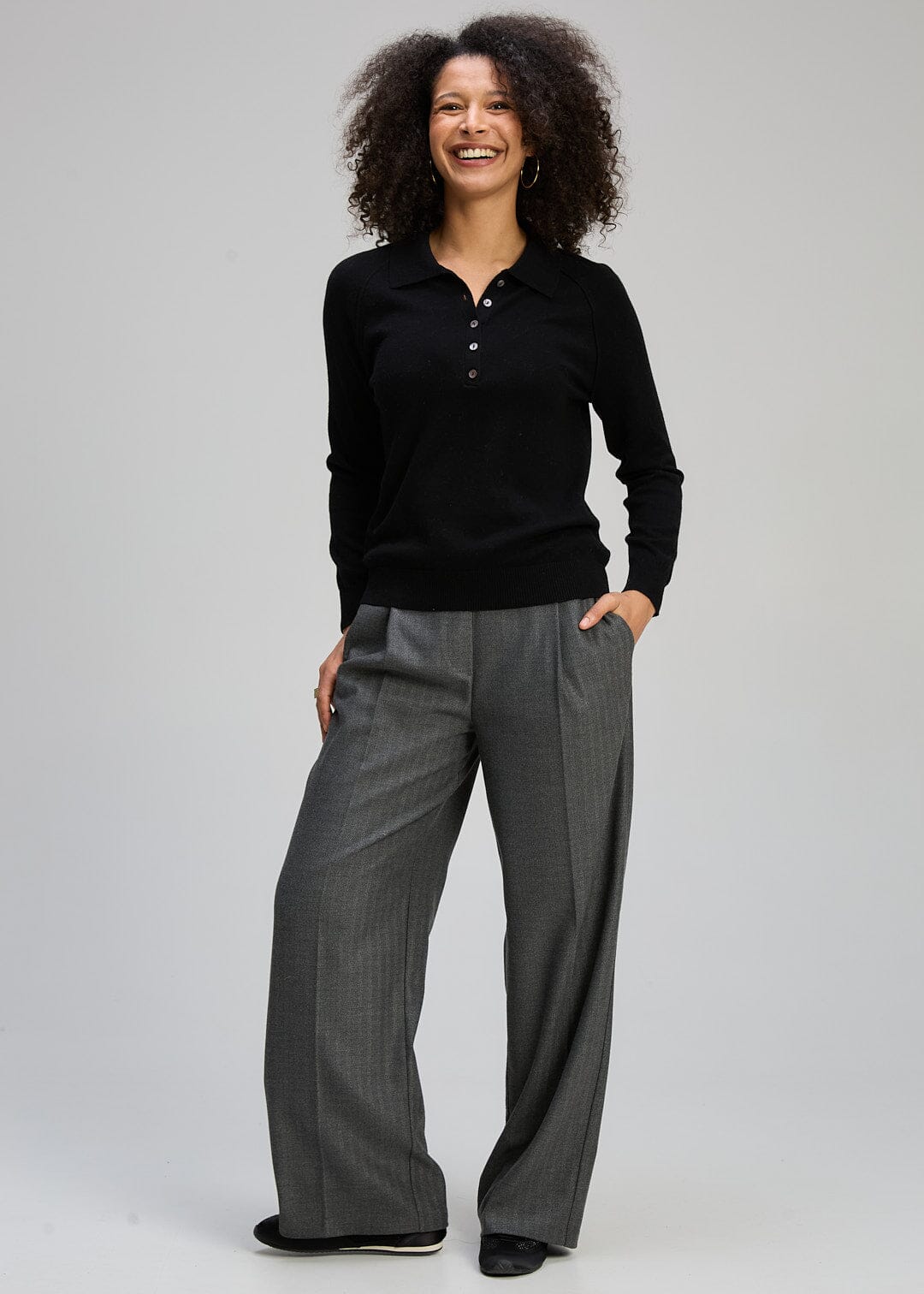 ZAKET & PLOVER Henley Essential - Black Jumpers + Knitwear - Zabecca Living