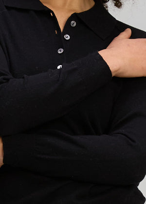 ZAKET & PLOVER Henley Essential - Black Jumpers + Knitwear - Zabecca Living