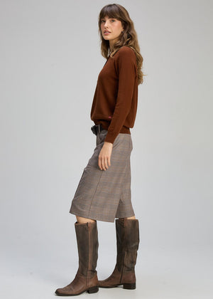 ZAKET & PLOVER Henley Essential - Chestnut Jumpers + Knitwear - Zabecca Living