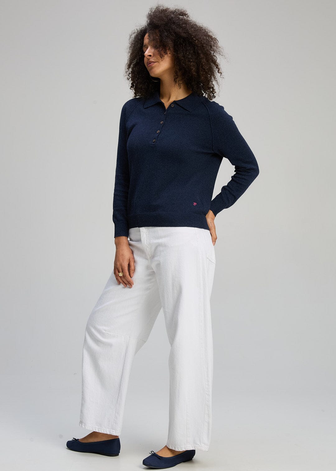 ZAKET & PLOVER Henley Essential - Dark Denim Jumpers + Knitwear - Zabecca Living