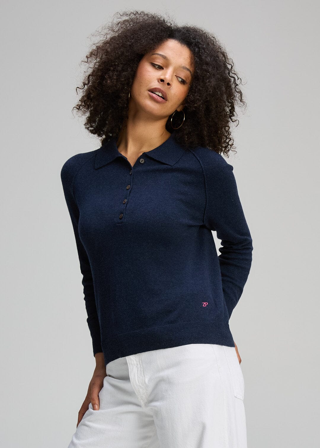 ZAKET & PLOVER Henley Essential - Dark Denim Jumpers + Knitwear - Zabecca Living
