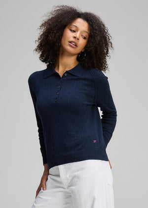 ZAKET & PLOVER Henley Essential - Dark Denim Jumpers + Knitwear - Zabecca Living