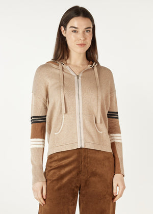 ZAKET & PLOVER Multi Media Hoodie - Oat Jumpers + Knitwear - Zabecca Living