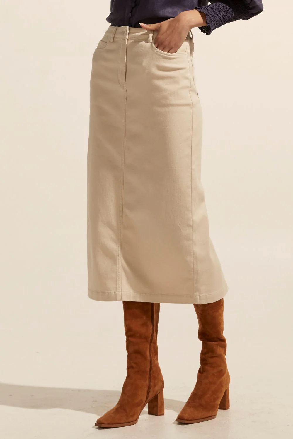 ZOE KRATZMANN Accord Skirt - Stone Skirt - Zabecca Living