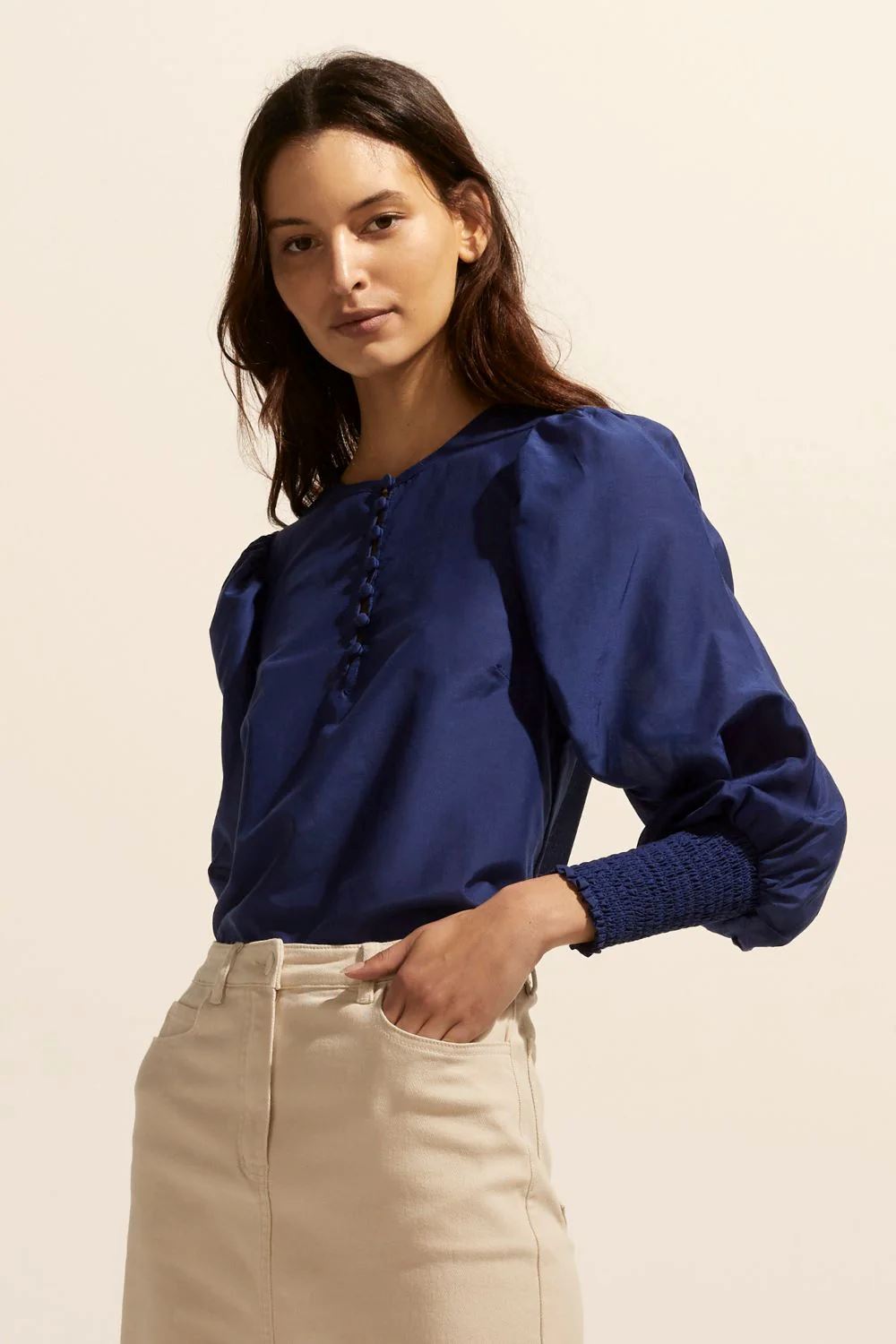 ZOE KRATZMANN Beam Top - Slate Shirts & Blouses - Zabecca Living