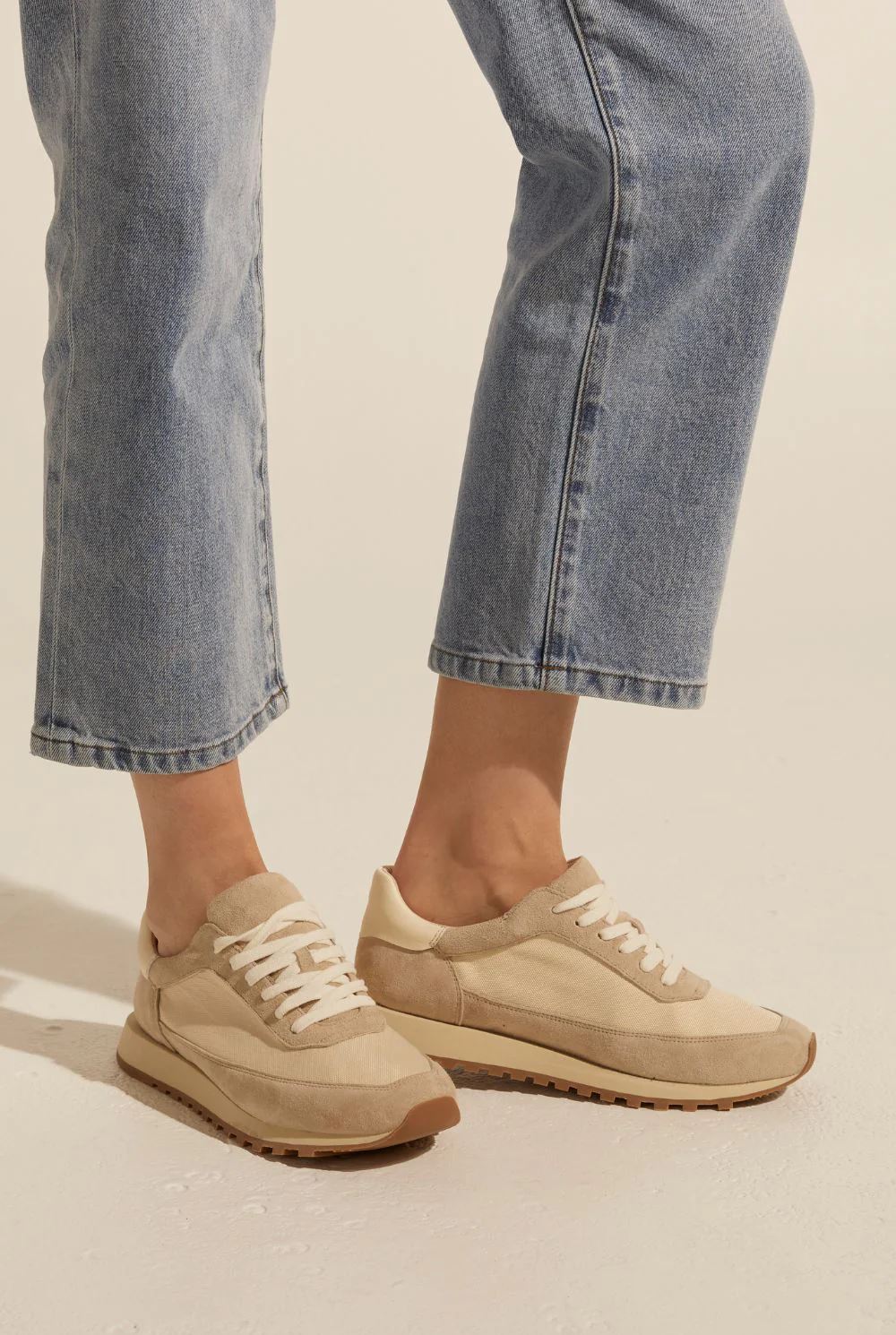 ZOE KRATZMANN Division Sneakers - Cream FOOTWEAR - Zabecca Living