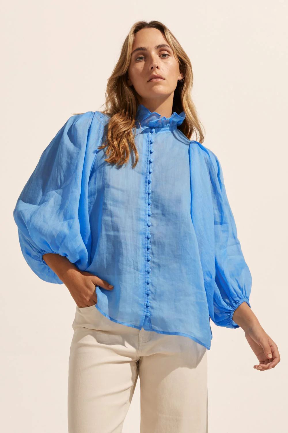 ZOE KRATZMANN Grant Top - Peacock Shirts & Blouses - Zabecca Living