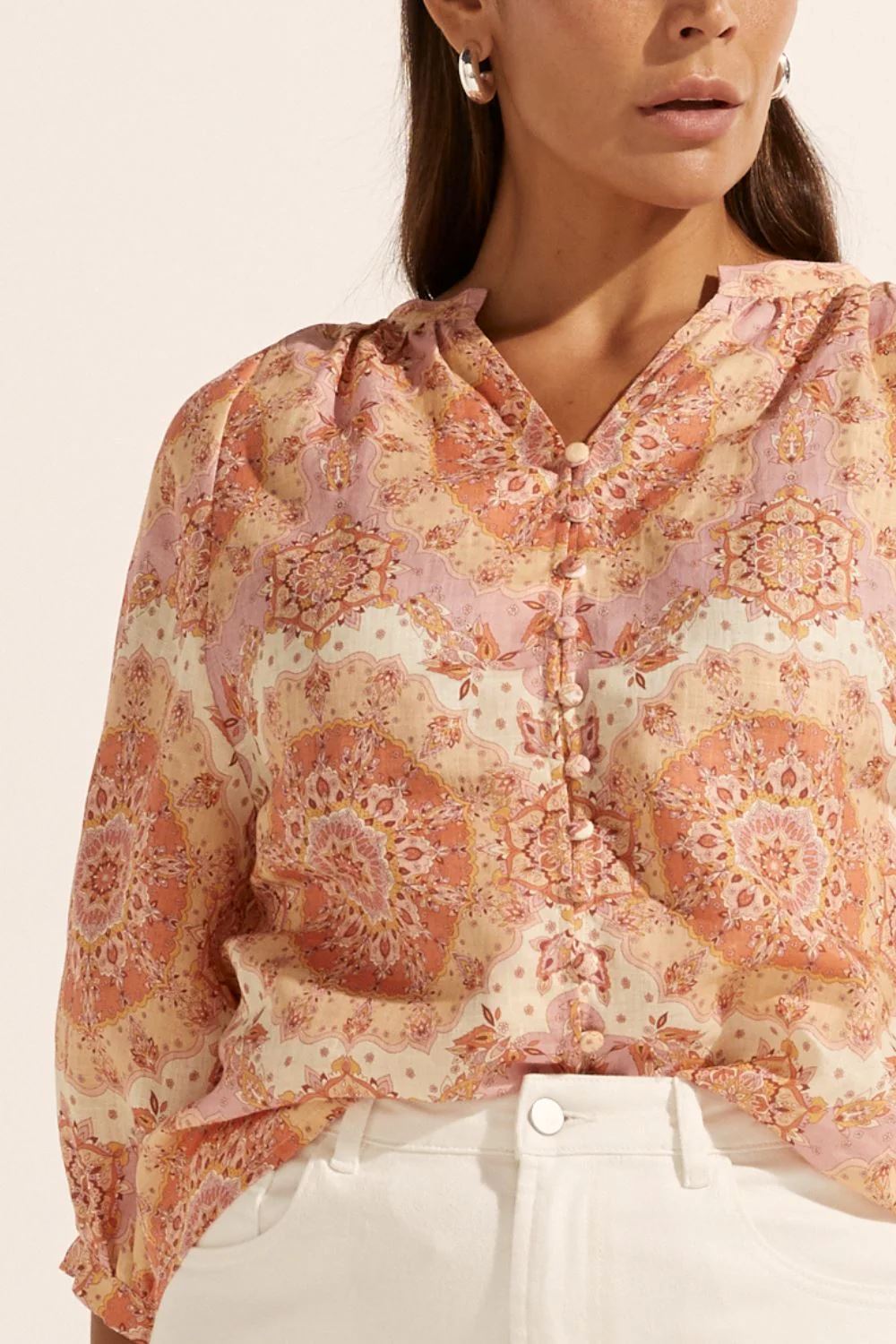 ZOE KRATZMANN Hanker Top - Sunset Mosaic Shirts & Blouses - Zabecca Living
