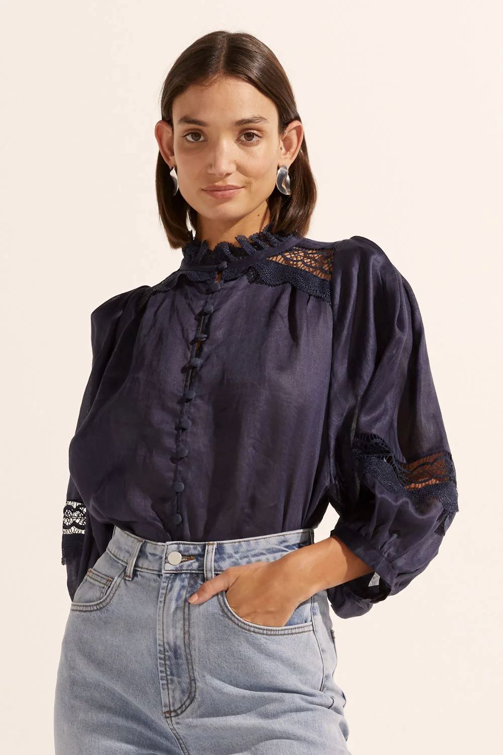 ZOE KRATZMANN Quell Top - Indigo Shirts & Blouses - Zabecca Living