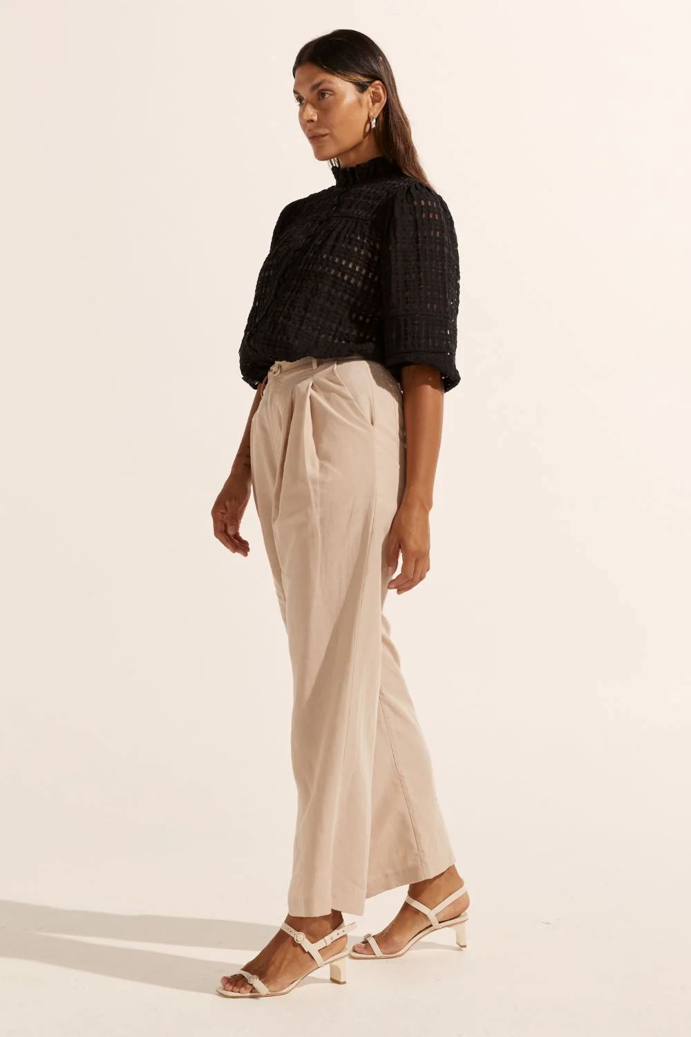 ZOE KRATZMANN Wayfarer Top - Black Window Shirts & Blouses - Zabecca Living