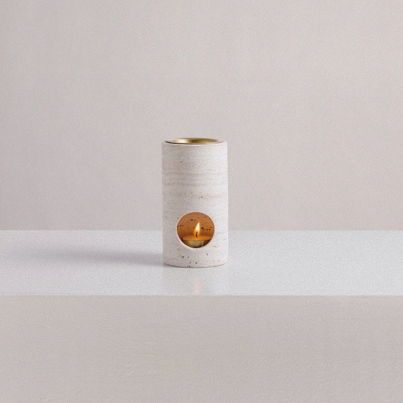 ADDITION STUDIO Synergy Oil Burner Beige - Travertine General - Zabecca Living