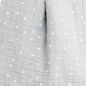 ALIMROSE Starry Night Muslin Swaddle - Dove Grey BABY BLANKET - Zabecca Living