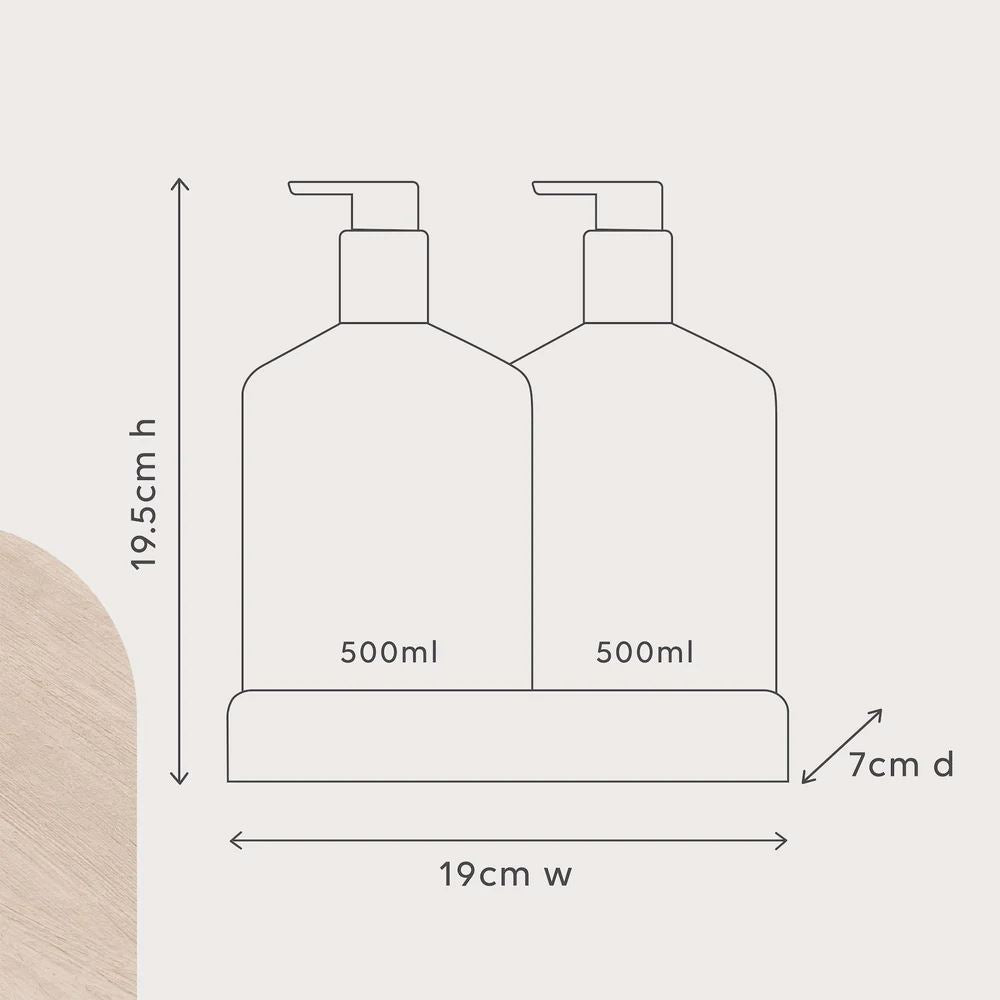 AL.IVE BODY Cungelella Art Wash and Lotion Duo + Tray - Wattle & Native Moss HAND AND BODY WASH - Zabecca Living