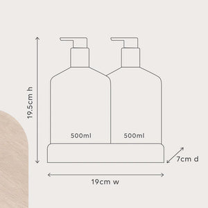 AL.IVE BODY Cungelella Art Wash and Lotion Duo + Tray - Wattle & Native Moss HAND AND BODY WASH - Zabecca Living