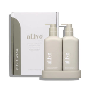 AL.IVE BODY Hand Wash and Dishwashing Liquid Duo + Tray HAND AND BODY WASH - Zabecca Living